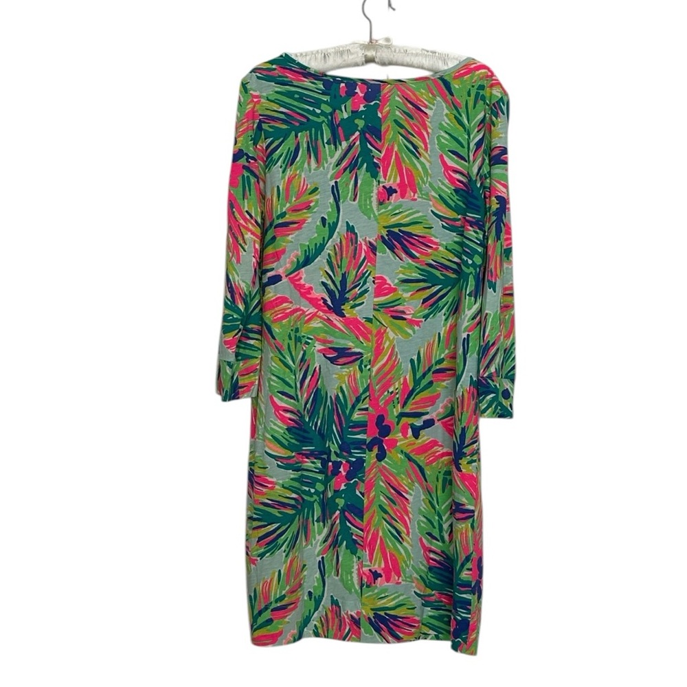 Lilly Pulitzer Marlowe Dress in Island Time Tropical Palm Tree Print Size Large - Picture 2 of 11